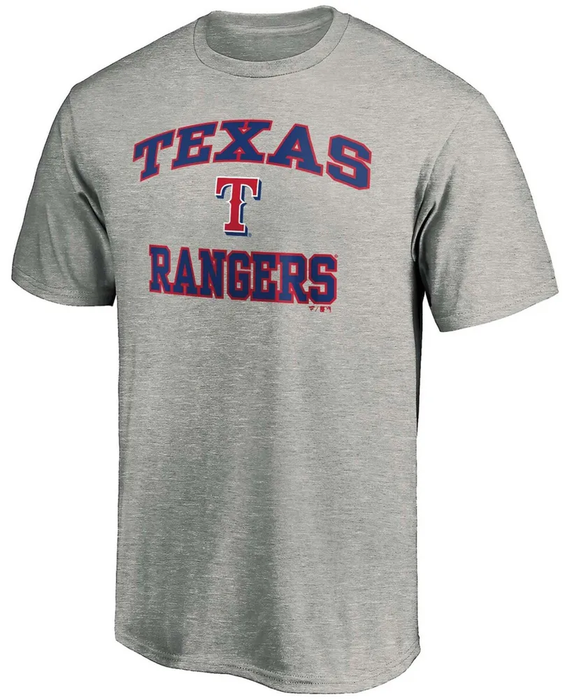 Men's Heathered Gray Texas Rangers Heart Soul T-shirt