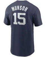 Men's Thurman Munson Navy New York Yankees Cooperstown Collection Name Number T-shirt