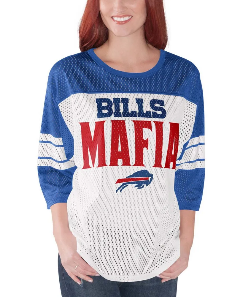 Buffalo Bills Women's V-Neck Bill Mafia Long Sleeve Shirt