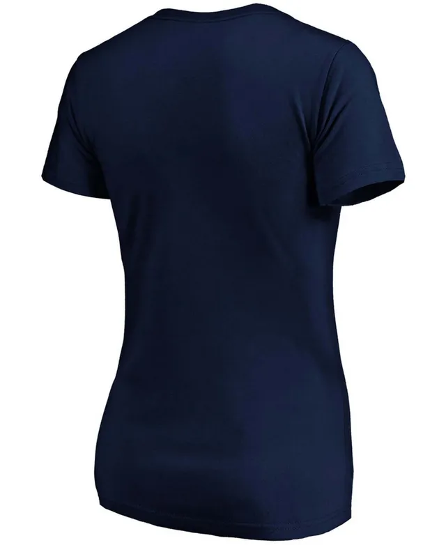 Fanatics Women's Navy Cleveland Indians Victory Script V-Neck Long