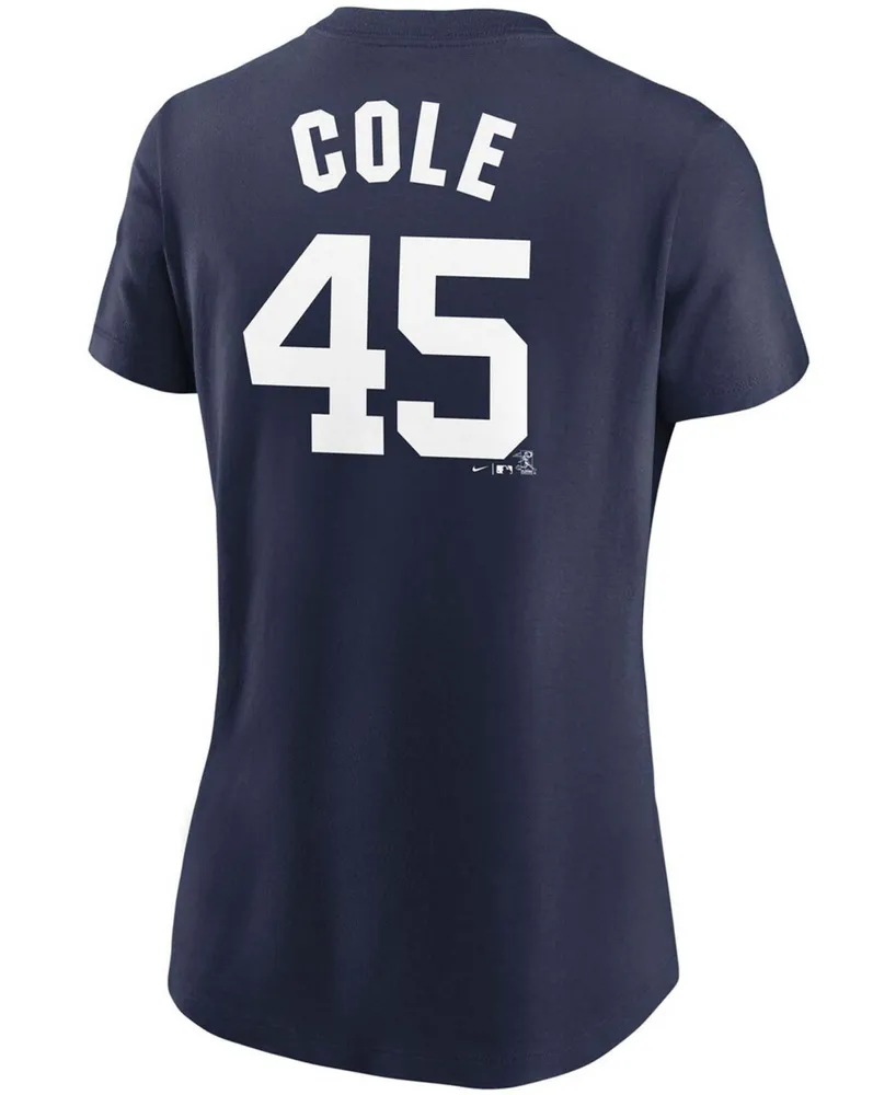 Women's Gerrit Cole Navy New York Yankees Name Number T-shirt