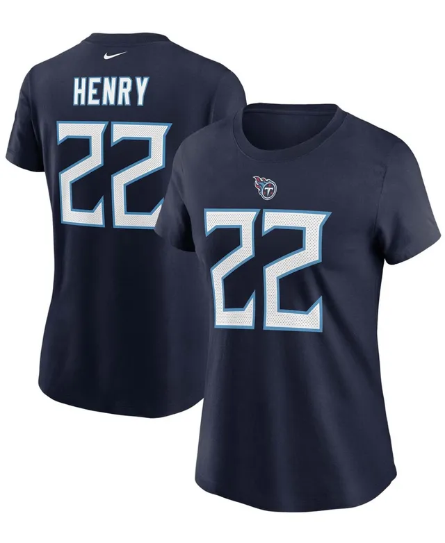 Women's Derrick Henry Camo Tennessee Titans Name and Number V-Neck T-shirt