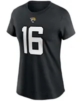 Women's Trevor Lawrence Black Jacksonville Jaguars 2021 Nfl Draft First Round Pick Player Name Number T-shirt