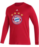 Men's Red Bayern Munich Primary Logo Amplifier Long Sleeve T-shirt