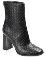 Journee Collection Women's Brielle Woven Booties