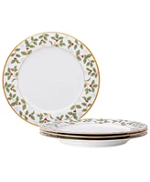 Holly Berry 10.5" Dinner Plate, Set of 4