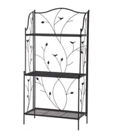 Glitzhome Rectangular 3-Tiered Shelf Plant Stand