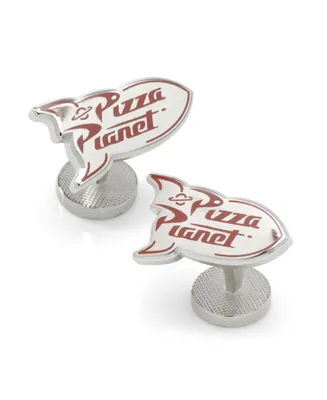 Disney Men's Toy Story Pizza Planet Cufflinks - Silver