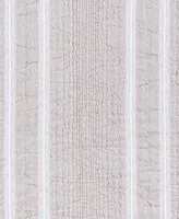 White Sand Driftwood Stripe Sham, King