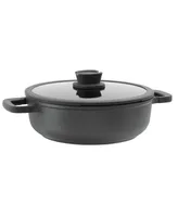 BergHOFF Leo Stone+ Nonstick Ceramic 11" Saute Pan with Lid 2-handle Recycled, 5qt