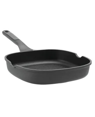 BergHOFF Leo Stone+ Nonstick Ceramic Grill Pan Recycled, 10.25"