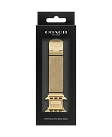 Coach Gold-Tone Mesh Bracelet for Apple Watch 42/44/45mm