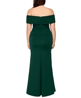 Xscape Plus Off-The-Shoulder Gown