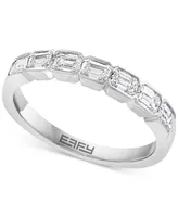 Effy Diamond Emerald-Cut Band (3/4 ct. t.w.) in 14k White Gold