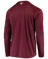 Men's Pfg Maroon Texas A M Aggies Terminal Tackle Omni-Shade Long Sleeve T-shirt