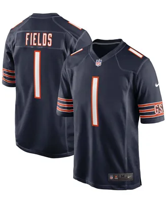 Big Boys Justin Fields Navy Chicago Bears 2021 Nfl Draft First Round Pick Game Jersey