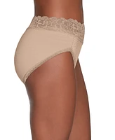 Vanity Fair Women's Flattering Lace Hi-Cut Panty Underwear 13280, extended sizes available