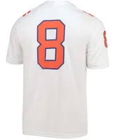 Men's Big and Tall 8 White Clemson Tigers Game Jersey