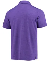 Men's Purple Lsu Tigers Tech Trail Space Dye Omni-Shade Polo