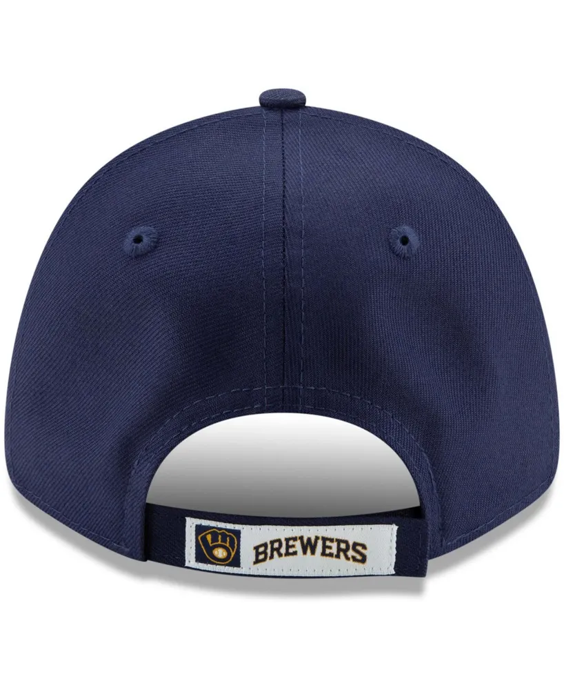 Men's Navy Milwaukee Brewers Game The League 9FORTY Adjustable Hat