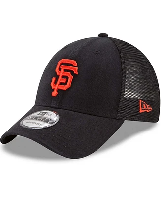 Men's Black San Francisco Giants Trucker 9FORTY Adjustable Snapback Hat