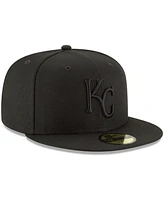 Men's Black Kansas City Royals Primary Logo Basic 59FIFTY Fitted Hat