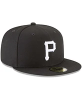 Men's Black Pittsburgh Pirates 59FIFTY Fitted Hat