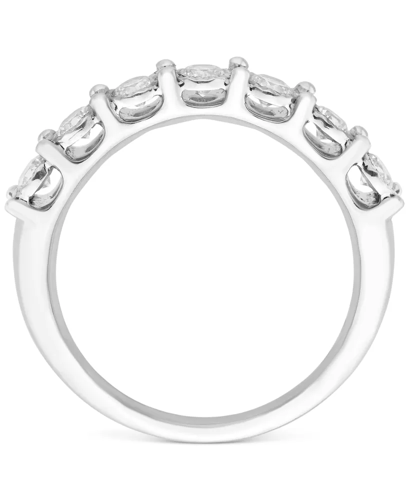 Diamond Seven Stone Band (1/2 ct. t.w.) in 14k White Gold