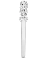 Diamond Double-Set Anniversary Band (1/2 ct. t.w.) in 14k White Gold