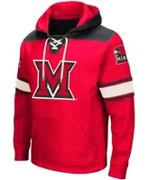 Men's Red Miami University RedHawks 2.0 Lace-Up Hoodie