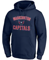 Men's Navy Washington Capitals Team Victory Arch Pullover Hoodie