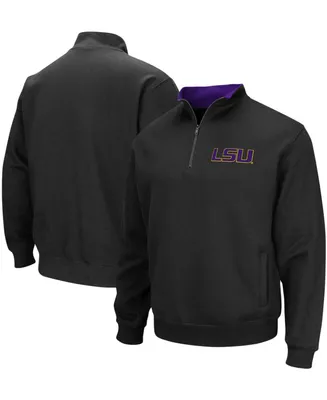 Men's Black Lsu Tigers Tortugas Logo Quarter-Zip Jacket