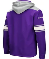 Men's Colosseum Purple Kansas State Wildcats 2.0 Lace-Up Logo Pullover Hoodie