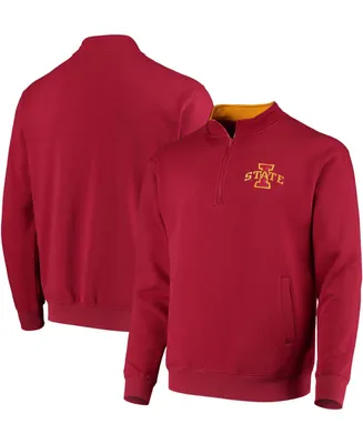 Men's Cardinal Iowa State Cyclones Tortugas Logo Quarter-Zip Jacket
