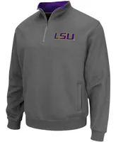 Men's Charcoal Lsu Tigers Tortugas Logo Quarter-Zip Jacket