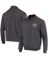 Men's Charcoal Texas A M Aggies Tortugas Logo Quarter-Zip Jacket