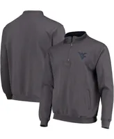 Men's Charcoal West Virginia Mountaineers Tortugas Logo Quarter-Zip Jacket