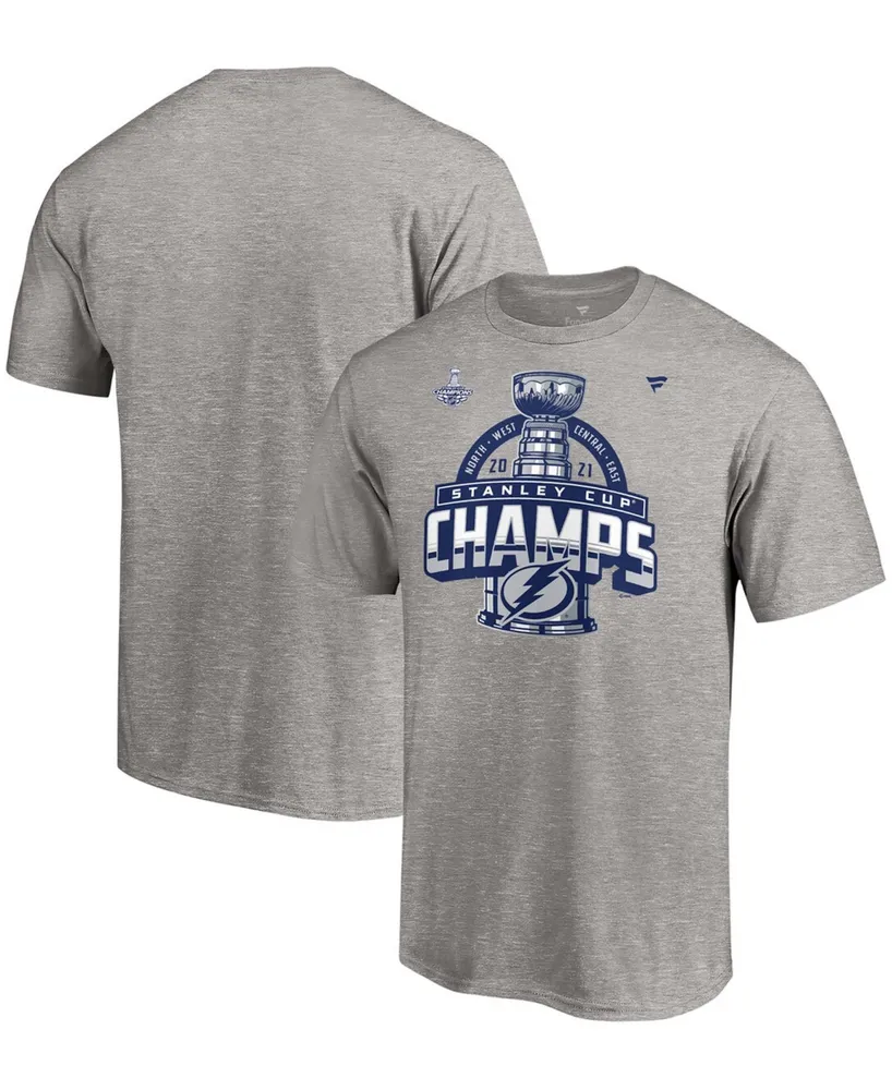 Men's Fanatics Branded Heathered Gray Colorado Avalanche 2022 Stanley Cup Champions Locker Room Performance T-Shirt