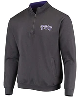 Men's Charcoal Tcu Horned Frogs Tortugas Logo Quarter-Zip Jacket