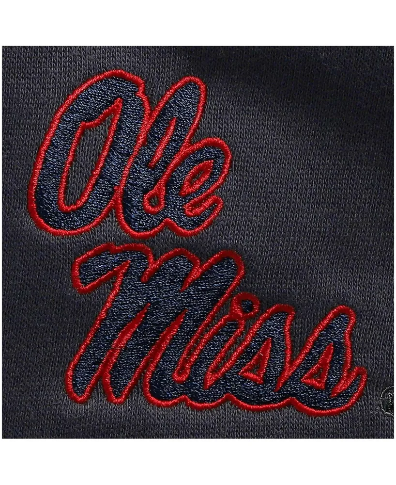 Men's Charcoal Ole Miss Rebels Tortugas Logo Quarter-Zip Jacket