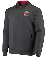 Men's Charcoal Nc State Wolfpack Tortugas Logo Quarter-Zip Jacket