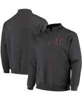Men's Charcoal Illinois Fighting Illini Tortugas Logo Quarter-Zip Jacket