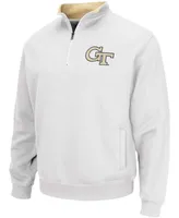 Men's White Georgia Tech Yellow Jackets Tortugas Logo Quarter-Zip Jacket