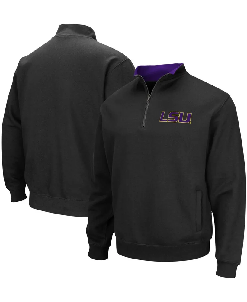 Men's Black Lsu Tigers Tortugas Logo Quarter-Zip Jacket