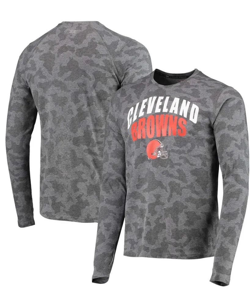 Men's Black Cleveland Browns Camo Performance Long Sleeve T-shirt