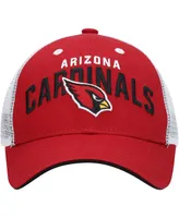 Big Boys and Girls Cardinal, White Arizona Cardinals Core Lockup Snapback Hat