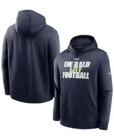 Men's College Navy Seattle Seahawks Fan Gear Local Club Pullover Hoodie