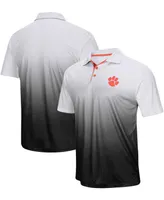 Men's Gray Clemson Tigers Magic Team Logo Polo Shirt