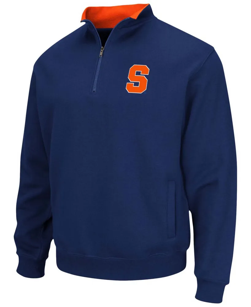 Men's Navy Syracuse Orange Tortugas Team Logo Quarter-Zip Jacket
