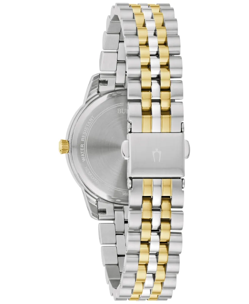 Bulova Women's Classic Two-Tone Stainless Steel Bracelet Watch 32mm, Created for Macy's - Two